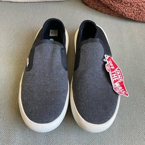 Vans classic slip on shoes with comfy cush sole and stretch back